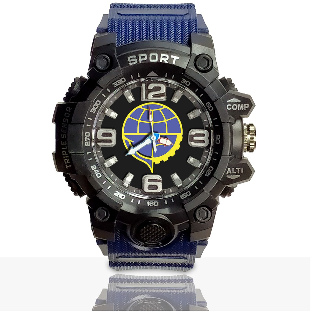 Jam Tangan Custom DISHUB Ruber- Water Resistant