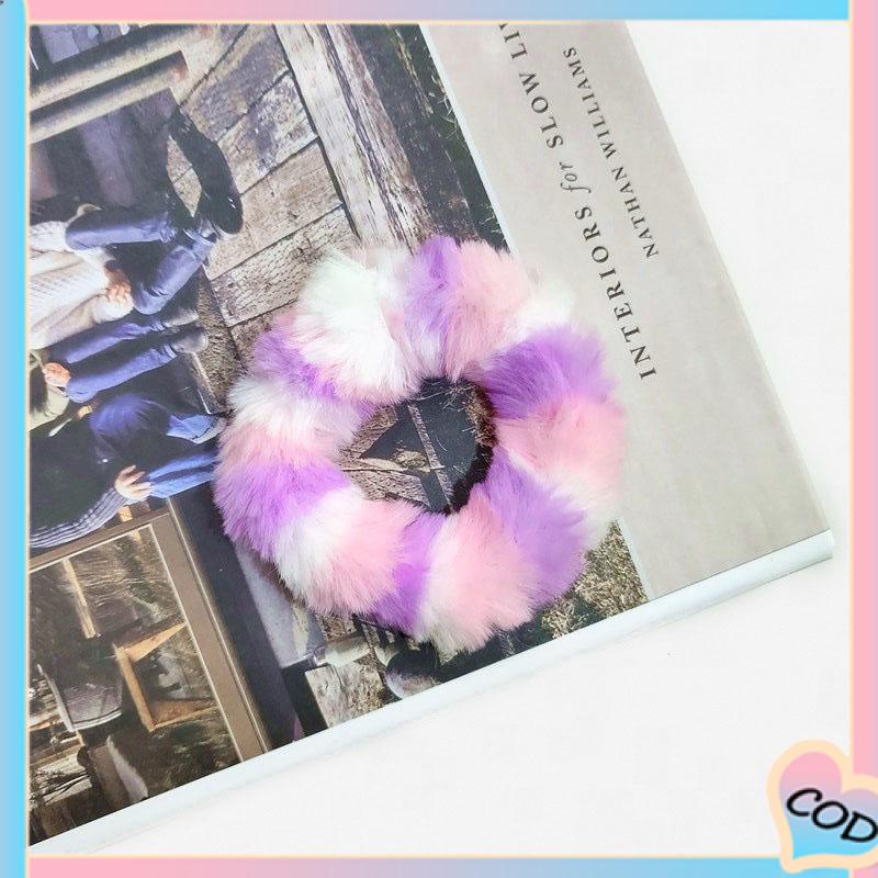 COD❤️Wanita Stretch Elastis Band Headband Manis Mewah Rainbow Tali Rambut-A.one