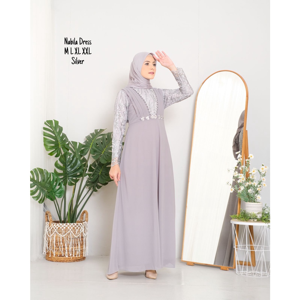 Kebaya Dress Nabila NF / Gamis Kebaya Modern Brukat / Gamis Kondangan / Gamis Modern / Kebaya Wisuda / Baju Kebaya Bridesmaid