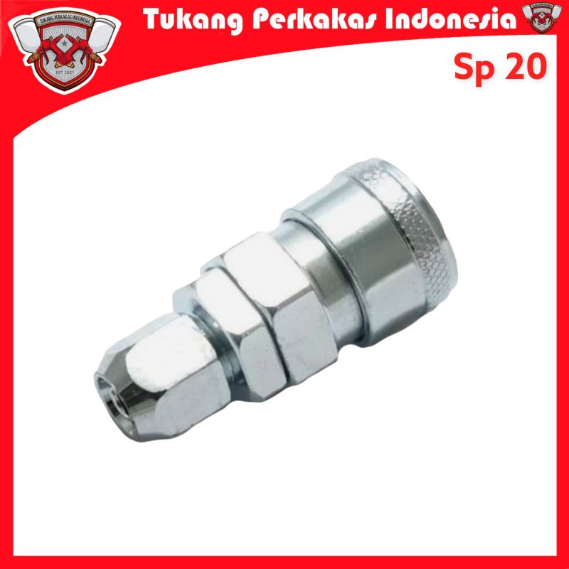 Coupler Sp 20 Sambungan Selang Air Kompresor Angin kopler nepel sp20