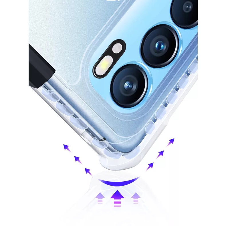 PROMO Case OPPO Reno6 4G Shockproof Casing Xundd Transparan Clear Pelindung Sampul Transparan Reno 6