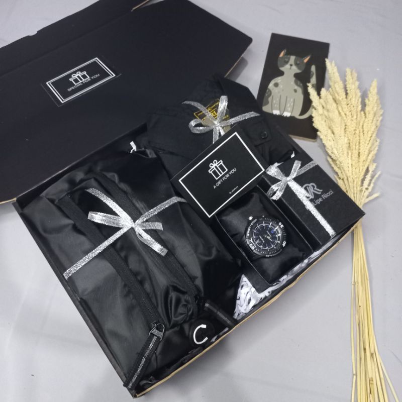 [KEMEJA POLOS] HAMPERS COWOK PREMIUM GIFT BOX COWOK KADO ULANG TAHUN HADIAH WISUDA