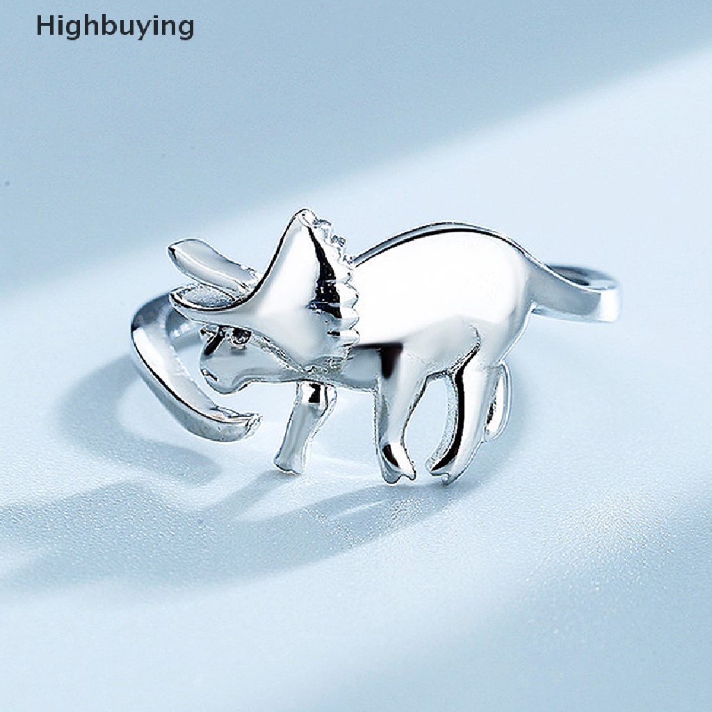 Hbid Cincin Adjustable Model Dinosaurus Brontosaurus Stegosaurus Untuk Wanita