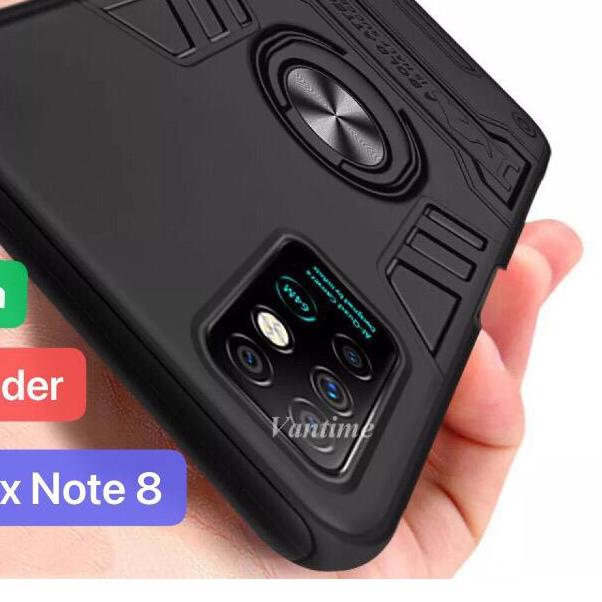 ➾ Case Infinix Note 8 Hot 10S 9 Hot 9 Play Hot 8 Smart 4 Smart 5 Softcase Terbaru Armor Premium Ring