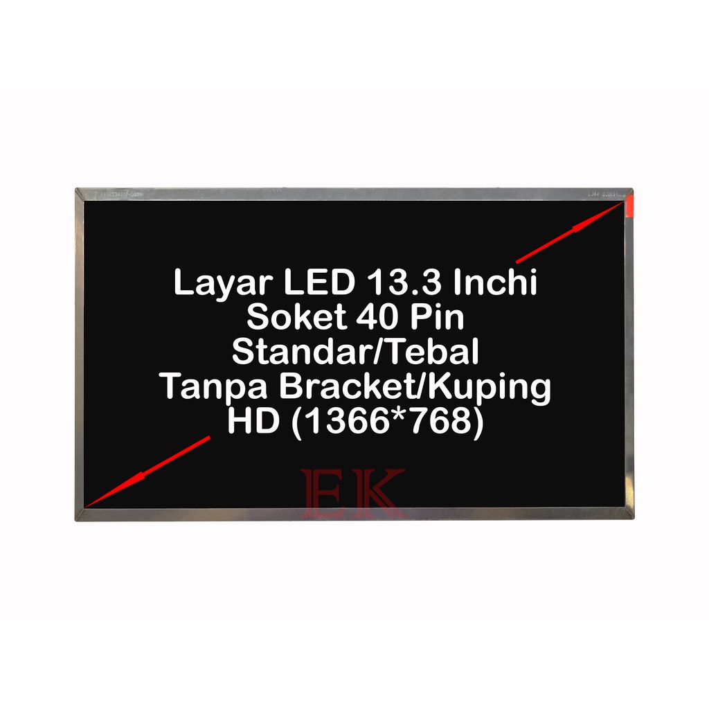 Layar LCD LED Laptop Toshiba Portege T130 T135 T230 Series