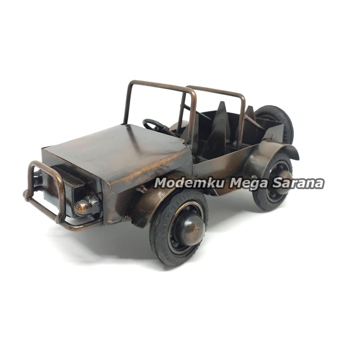 Miniatur Jeep Willys Welly Nex Diecast Besi 20x10x10 cm