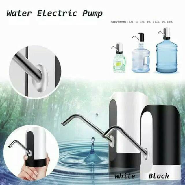 [MURAH] Pompa galon air elektrik CAS gratis CHARGER USB Water pump Electric [PADMA]