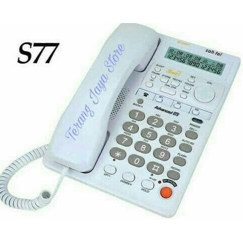 Telepon Kabel Sahitel S-77 Pesawat Telepon Rumah Sahitel S77 (Putih)