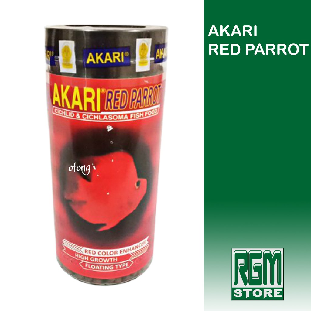 AKARI RED PARROT makanan pakan pelet ikan hias