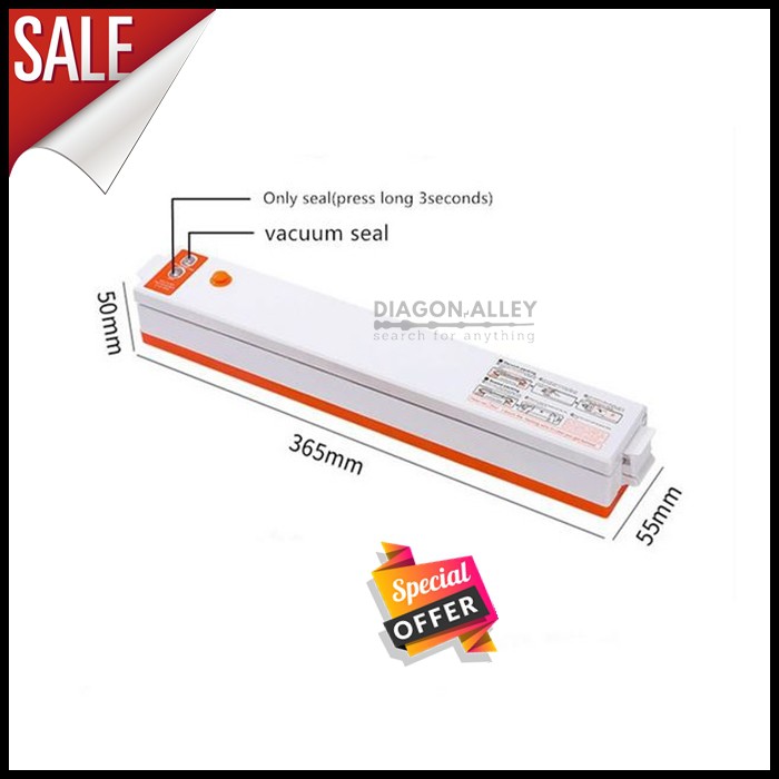 Alat Press Vacuum Sealer Makanan Food Vakum Electric Anti Bau Jamur Alat Pres Hampa Udara