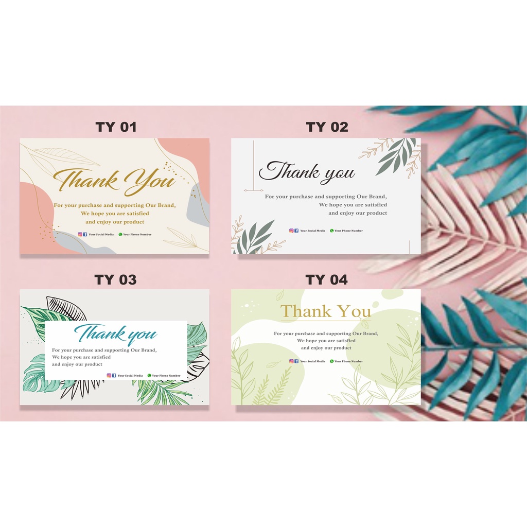 

Thank You Card/ Thanks Card Olshop/ Thanks Card/ Kartu Terima Kasih/ Greeting Card