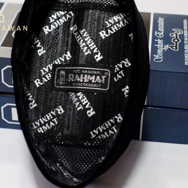➮ Peci nasional / Songkok nasional RAHMAT tinggi 9&10 hitam polos dengan AC ☺