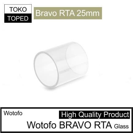 Wotofo BRAVO RTA 25mm Replacement Glass | 25 kaca pengganti vape