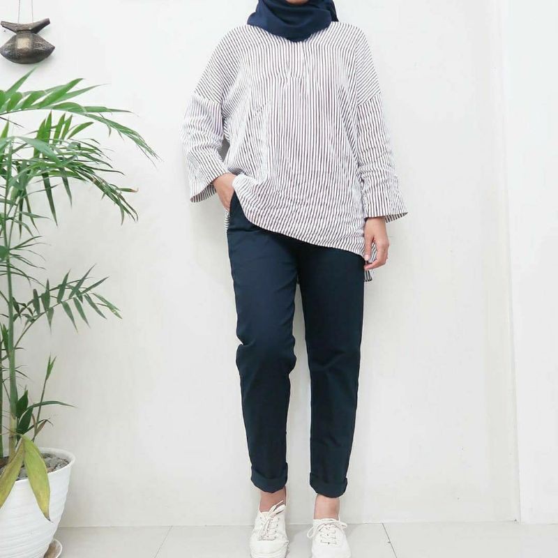 BAGGY PANTS PREMIUM AMERICAN DRILL CELANA PANJANG WANITA CELANA KANTOR KERJA NOT KULOT