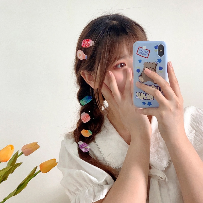 ZBH Jepit Rambut Anak Perempuan Lucu 1 Pcs Jepitan Rambut Mini Fashion Karakter Minuman Jepitan Hair Pin Gaya Korea Kids Soda Drinks Import Murah