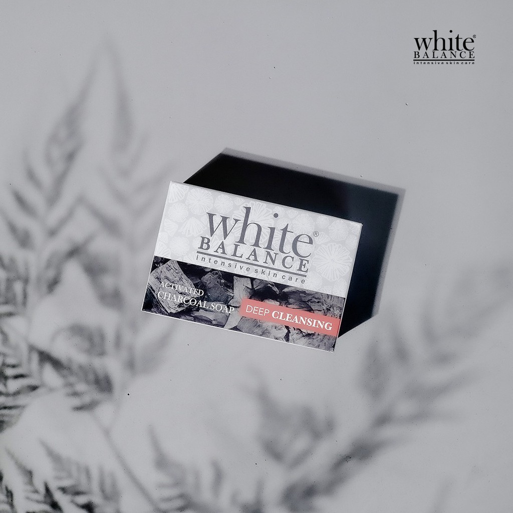 White Balance Transparent Soap Activated Charcoal | sabun batang