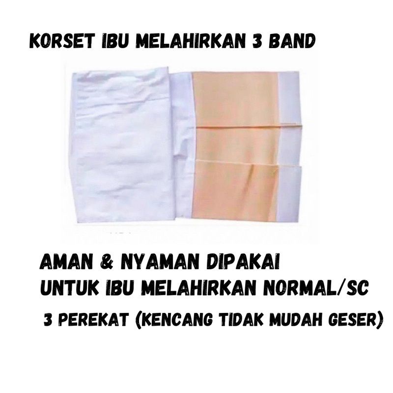 GURITA IBU/KORSET MELAHIRKAN 3 BAND