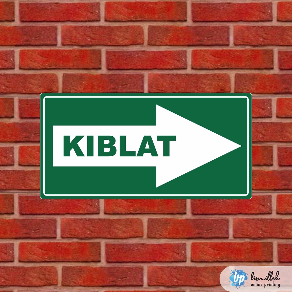 

(Min. Order 3lbr) Stiker arah kiblat