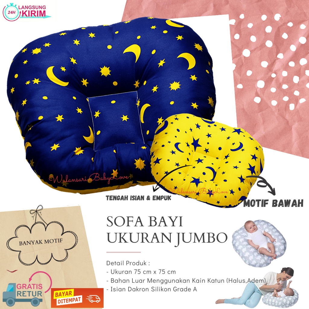 Sofa Bayi Premium  | Bantal duduk Bayi | Kado Lahiran | sofa Bayi Karakter Motif Terbaru bayi