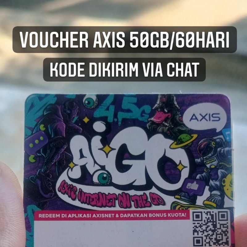 VOUCHER AXIS 50GB/60HARI (KODE DIKIRIM VIA CHAT)