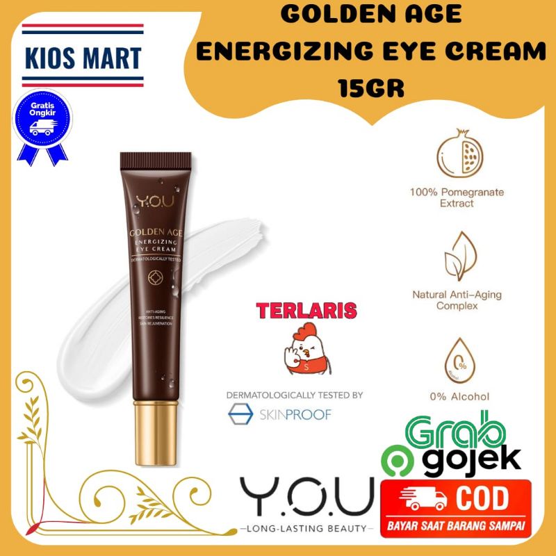 Kosmetik You Golden Age Krim Mata / Energizing Eye Cream 15g