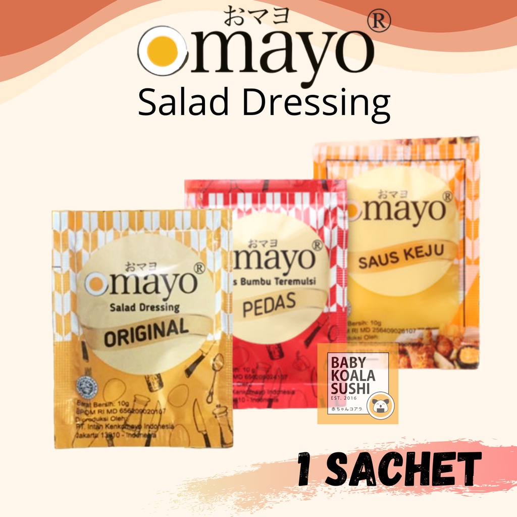 OMAYO Mayo Pedas 1 pcs Halal│ Mayonnaise Spicy