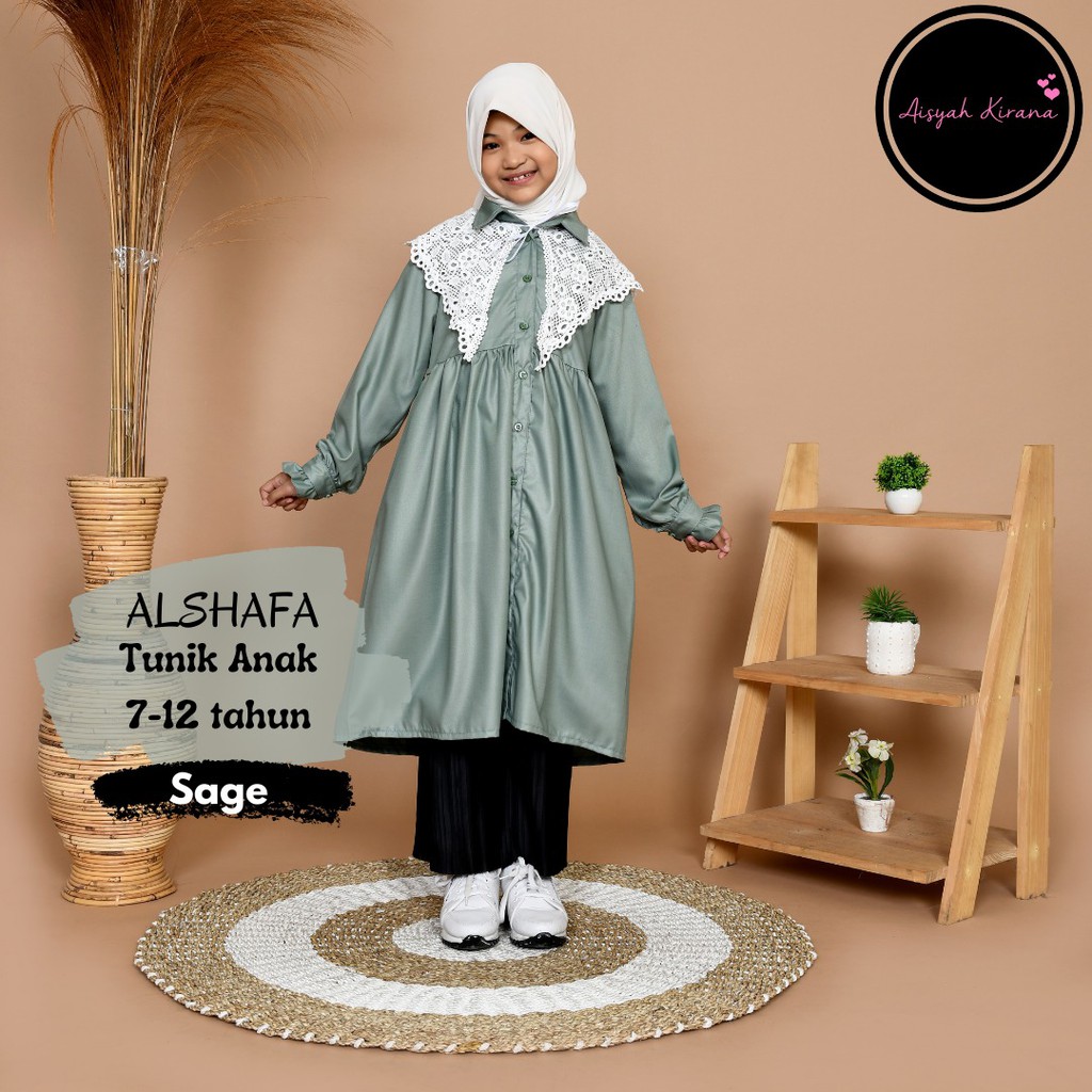 Alshafa tunik anak, TUNIK ANAK LEBARAN, tunik remaja lebaran 2022 bahan katun toyobo, tunik anak SMP
