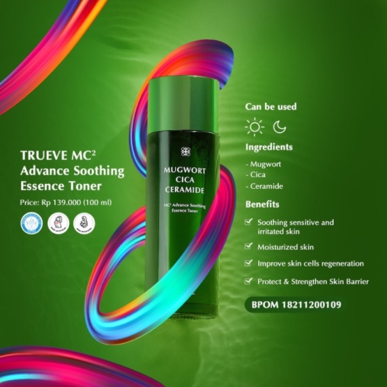 Trueve Hydrating Refining Glowing Acne Treatment Advance Soothing Essence Toner