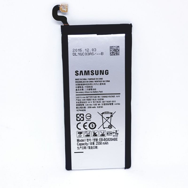 BATTERY BATRE BATRAI BATERAI SAMSUNG S6 FLAT G920 BATT ORIGINAL 100%