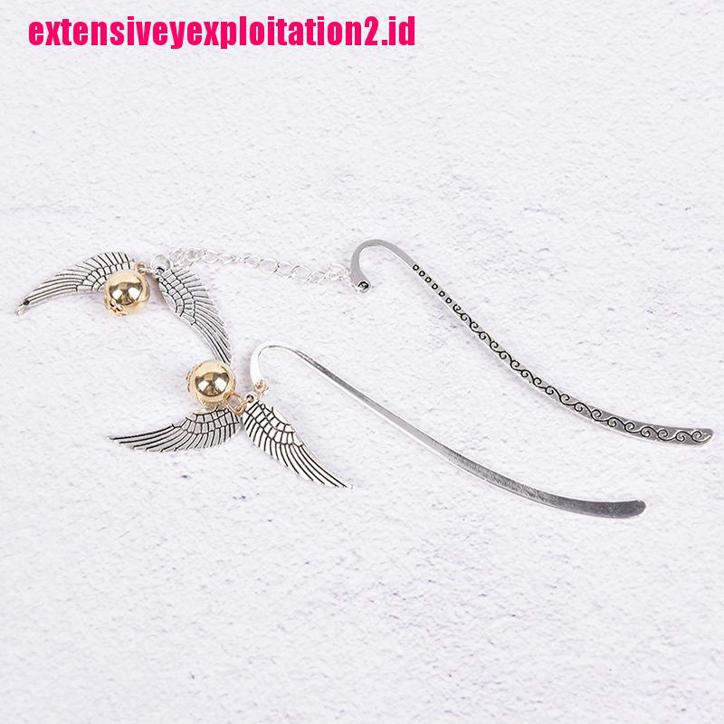 &lt; E2id &amp; &gt; Pembatas Buku Desain Harry Potter Warna Emas