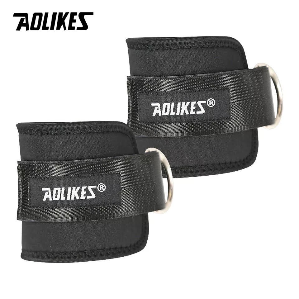 AOLIKES 7129 Ankle Strap D Ring - Leg Workout - Strap Wraps Gym Fitness