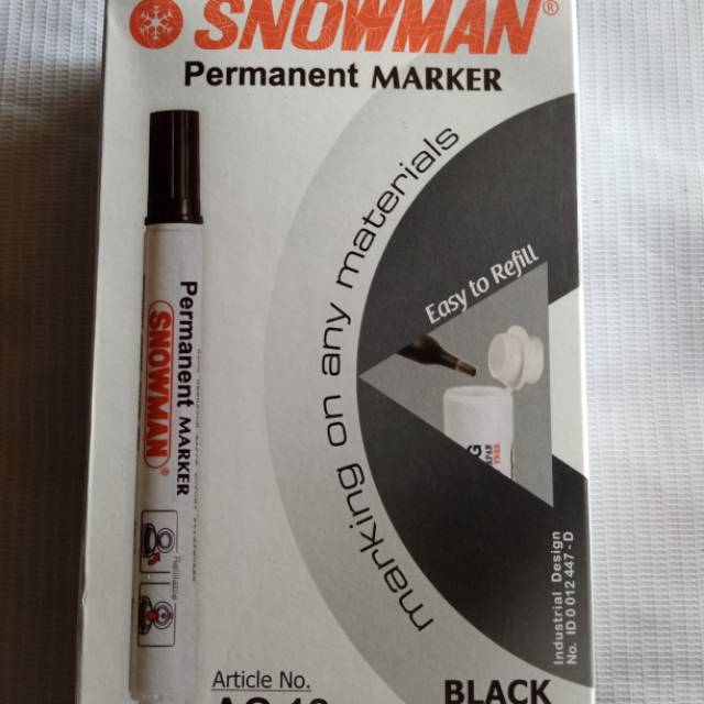 

Spidol snowman permanent marker