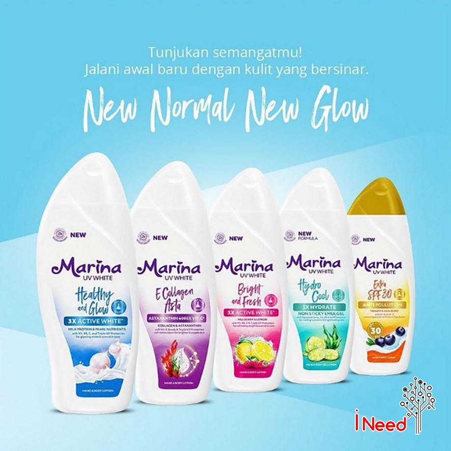 (INEED) Marina HBL Uv White 92ml, 185ml, | Hand Body Lotion