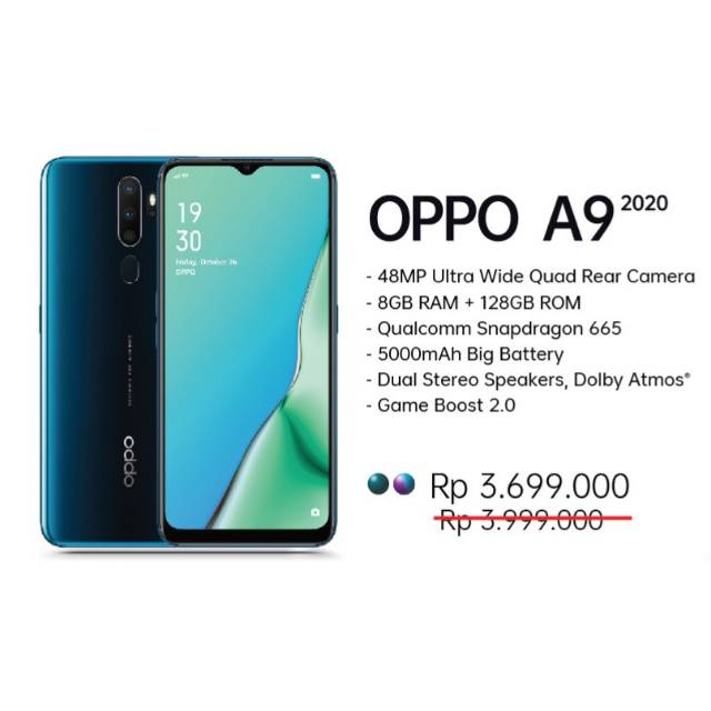 Oppo A9 2020 RAM 8/128GB