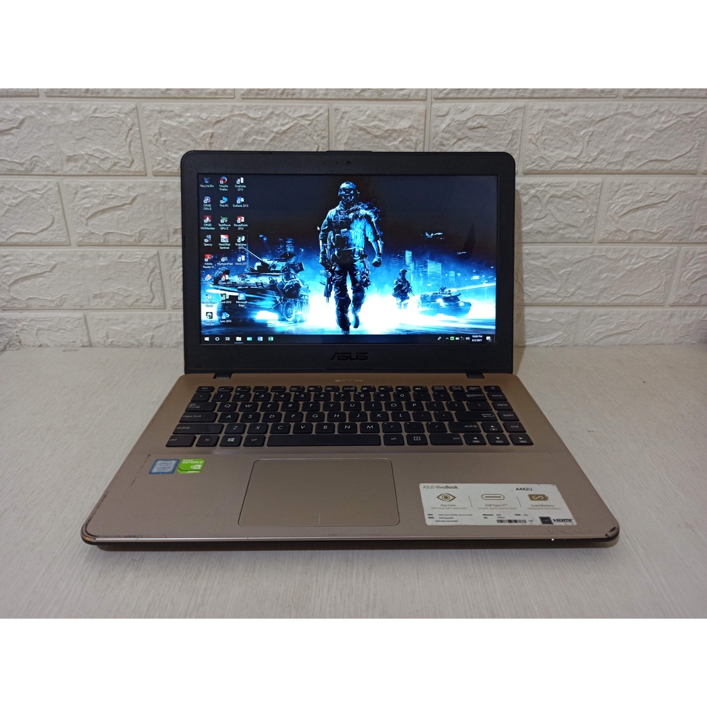 Asus A442U Core i5-8250u RAM 12GB SSD Dual VGA Nvidia 930mx Laptop Gaming Second Murah i5 gen8