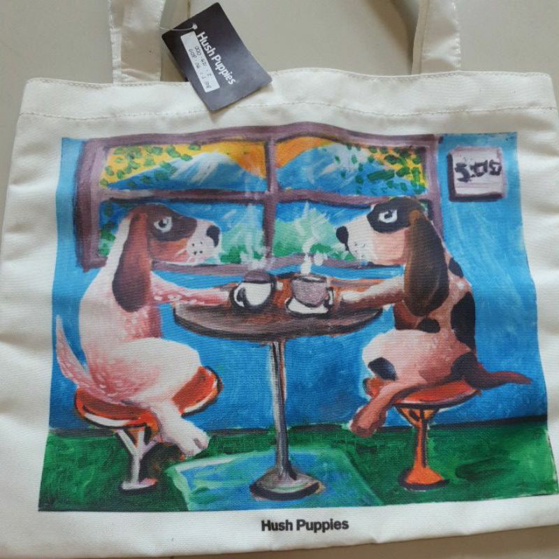 tas kanvas hush puppies original