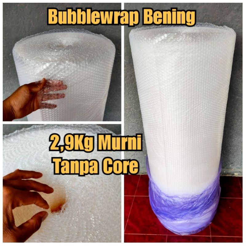 

(Tanpa Core) Bubblewrap Premium Bening 125cm x 50m