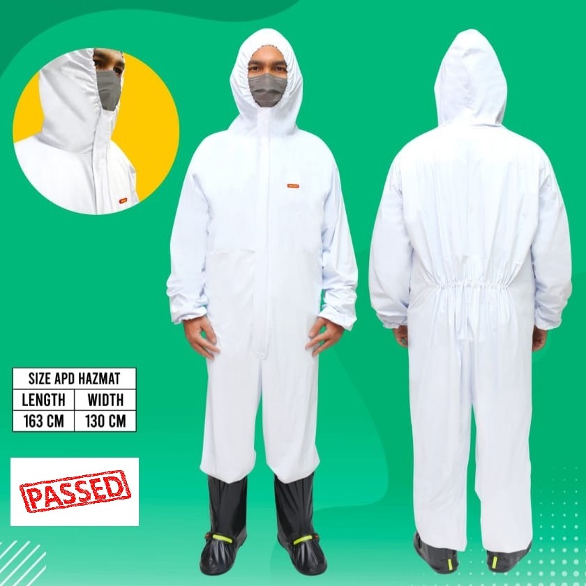  Baju  Hazmat Alat Pelindung Diri APD  waterproof PVC  