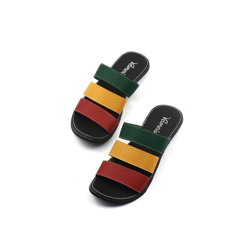 Sandal Papirut Velonesia Bisa COD Sandal Wanita Papirut Murah Sandal Kulit  Kokop EDCK001 - Aurora-2