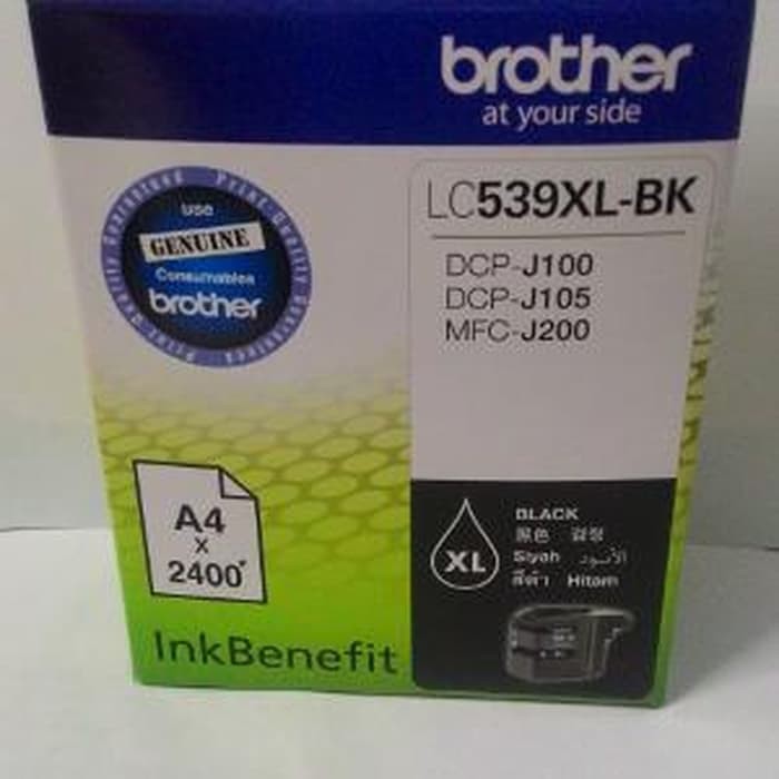 Tinta Brother LC539/LC535 (DCP-J100, DCP-J105, MFC-J200)