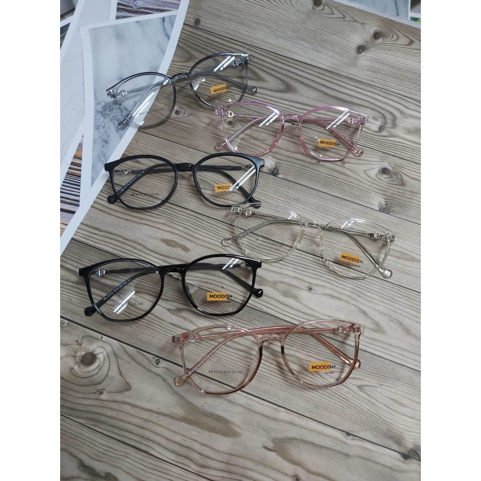 [WARNA LENGKAP] Grosiran Frame / Kacamata Minus Plus Photocromic Bluray Blueray Wanita AB 8175