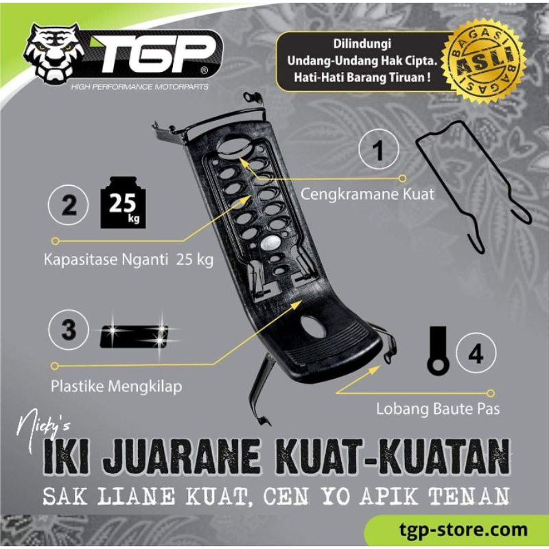 TGP Begasi Motor Honda Karisma X Revo Fit FI Supra X 125 New FI Bagasi Tengah Old New Batman 2005 20