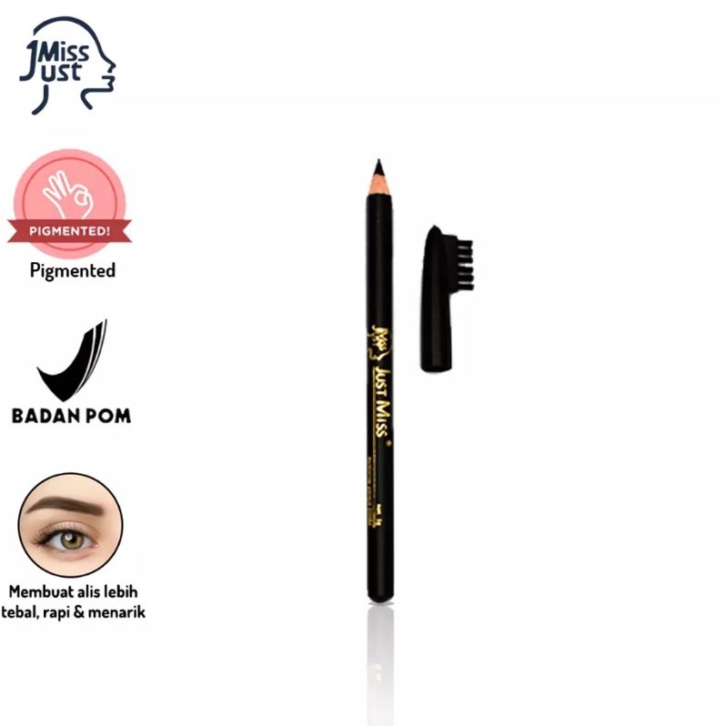 PENSIL ALIS JUST MIST DENGAN SIKAT PIGMENTED