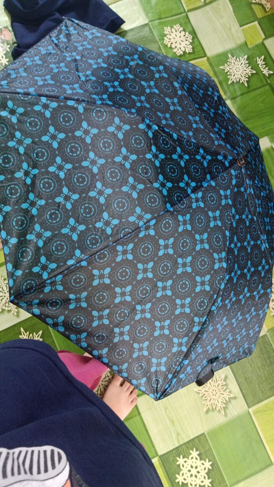 Payung Lipat 2 Kembang Bunga - L2003