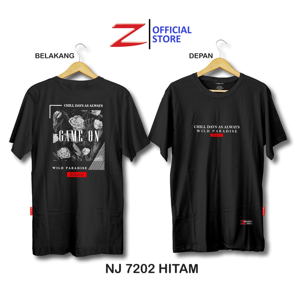 Zeintin - Kaos Pria Lengan Pendek Baju Pria Dewasa NJ-4