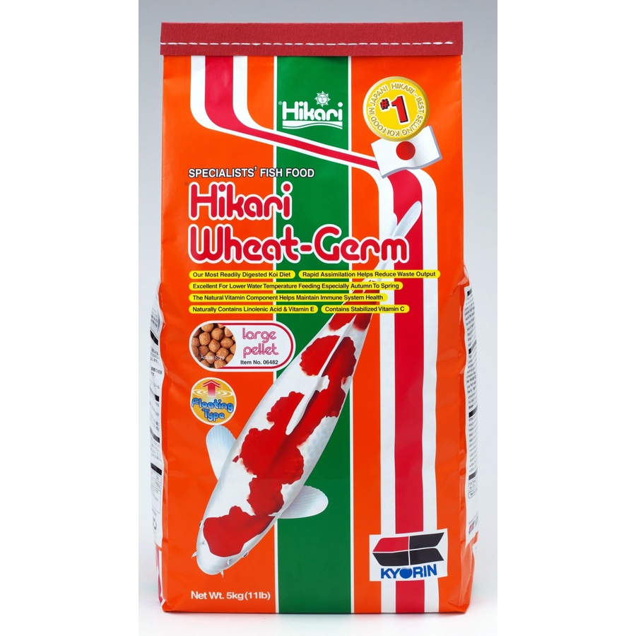 Hikari Wheat Germ L Large 5kg 5 kg Makanan Pakan Pelet Ikan Koi Koki