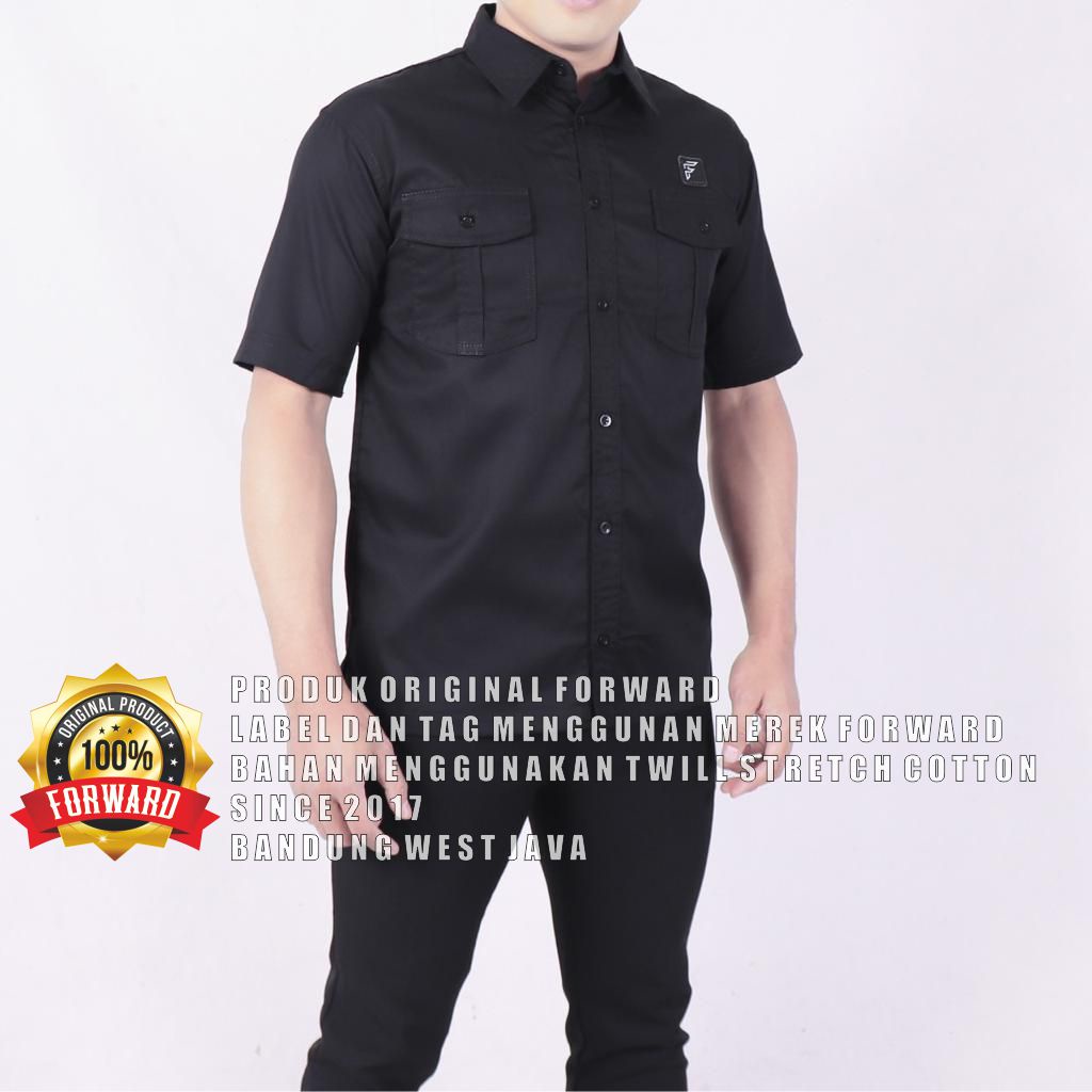 WORKSHIRT SS - SERI KEMEJA PATCH Pendek 3 WARNA/ Baju Kerja Lapangan Nyaman Dipakai BY FORWARD System Polos Lanzclothing