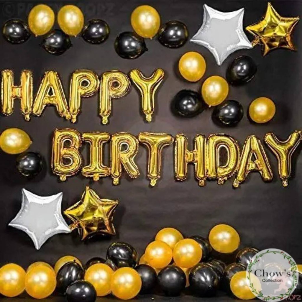  Paket  Dekorasi  Hiasan Balon Ulang  Tahun  Happy Birthday 