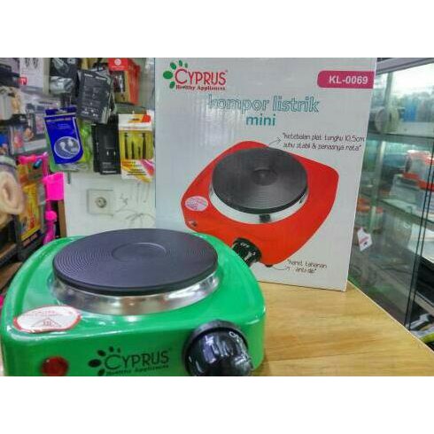 Segera beli CYPRUS KL 0069 Kompor Listrik Mini 500 Watt Elektrik Cooker Travel Best