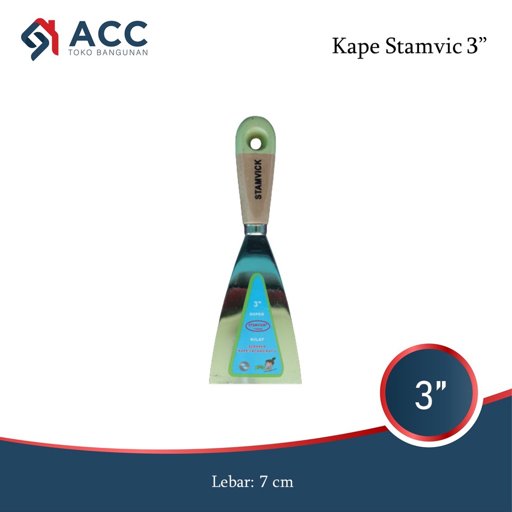 Stamvick Kape Gagang 3 inch / Kape Besi / Skrap Besi